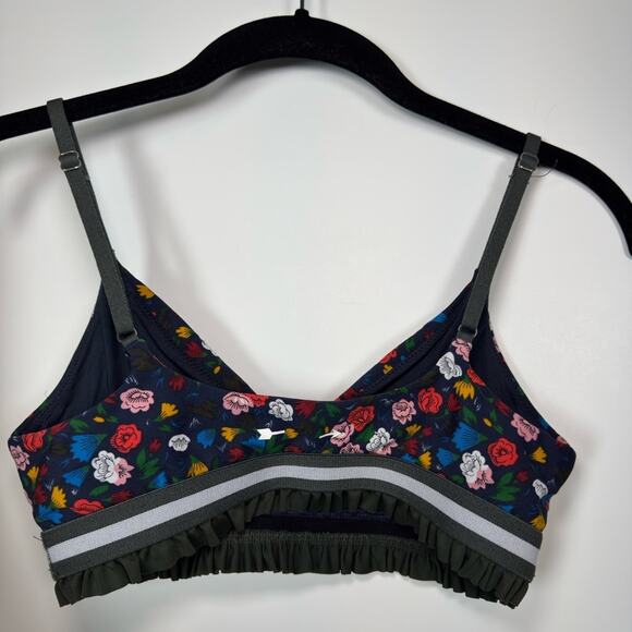 The Upside Royal Garden Floral Ruffle Midi Yoga Pants & Ballet Bra Set Size 6 - Picture 11 of 16